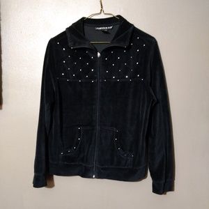 Mirror Image Soft Black Jacket with Sequins